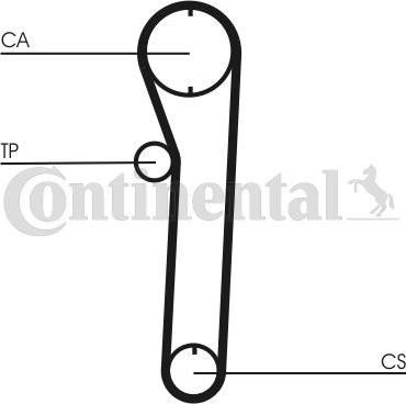 Continental CTAM CT 680 - Зубчатый ремень ГРМ www.parts5.com