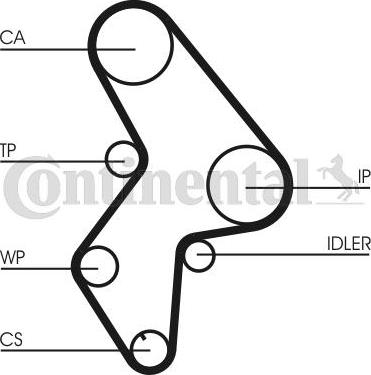 Continental CTAM CT 1061 WP3 - Water Pump & Timing Belt Set www.parts5.com