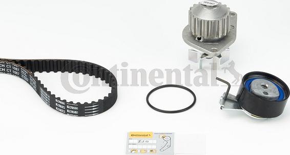 Continental CTAM CT 1067 WP1 - Water Pump & Timing Belt Set parts5.com