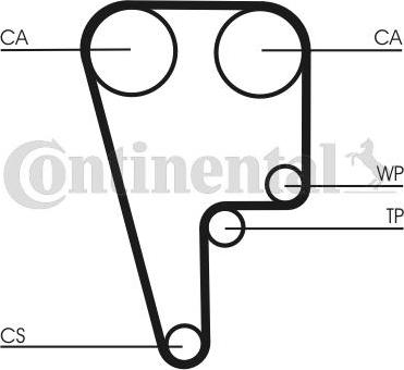 Continental CTAM CT1006 - Timing Belt parts5.com