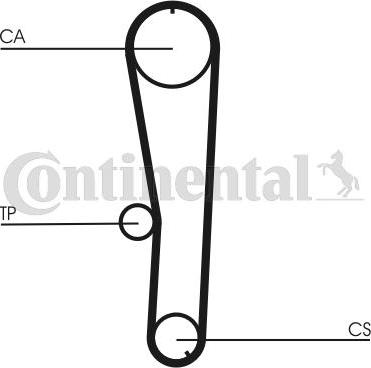 Continental CTAM CT 1072 - Timing Belt www.parts5.com