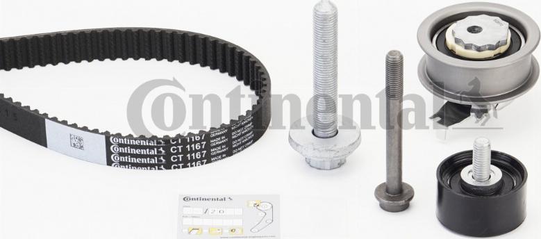 Continental CTAM CT1167K4 - Sada rozvodového řemene www.parts5.com