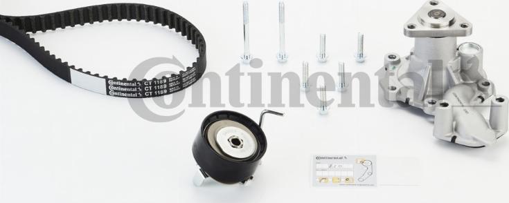 Continental CTAM CT 1189 WP1 - Vesipumppu + jakohihnasarja www.parts5.com