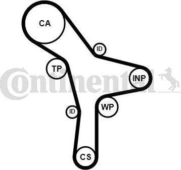 Continental CTAM CT 1176 - Timing Belt www.parts5.com