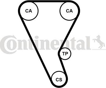 Continental CTAM CT1257 - Timing Belt www.parts5.com