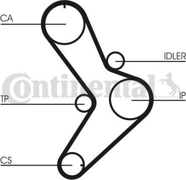 Continental CTAM CT 731 - Zupčasti remen www.parts5.com