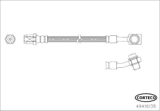 Corteco 49416138 - Furtun frana www.parts5.com