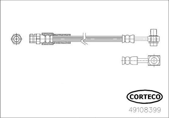 Corteco 49108399 - Furtun frana www.parts5.com