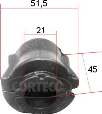 Corteco 49371817 - Bearing Bush, stabiliser www.parts5.com