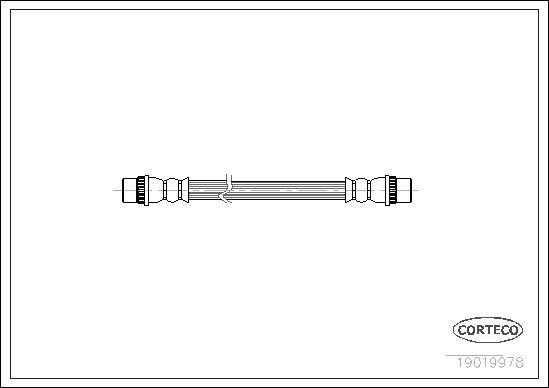 Corteco 19019978 - Pidurivoolik www.parts5.com