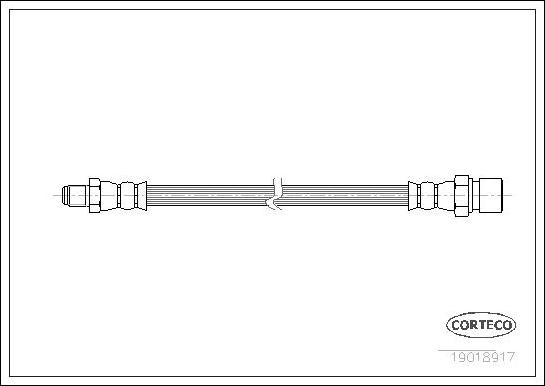 Corteco 19018917 - Brake Hose www.parts5.com