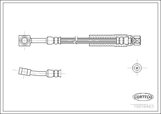 Corteco 19018483 - Brake Hose www.parts5.com