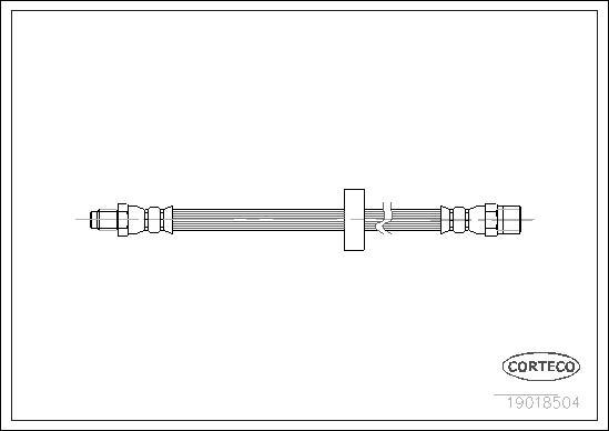 Corteco 19018504 - Fékcső www.parts5.com