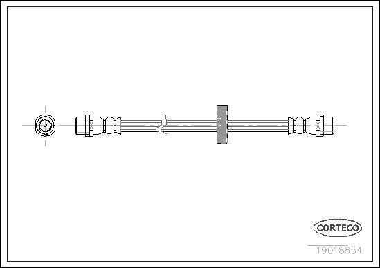 Corteco 19018654 - Brake Hose www.parts5.com