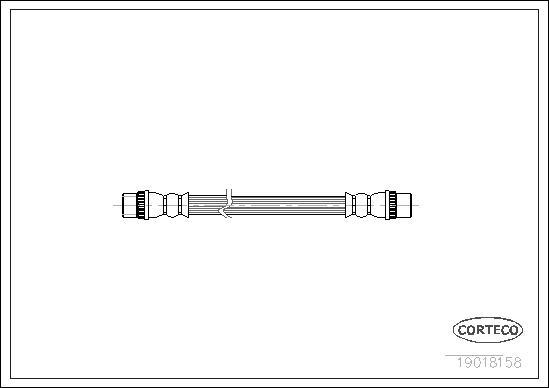 Corteco 19018158 - Тормозной шланг www.parts5.com