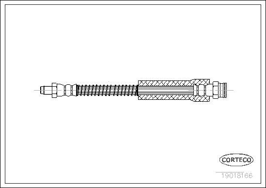 Corteco 19018166 - Brake Hose www.parts5.com