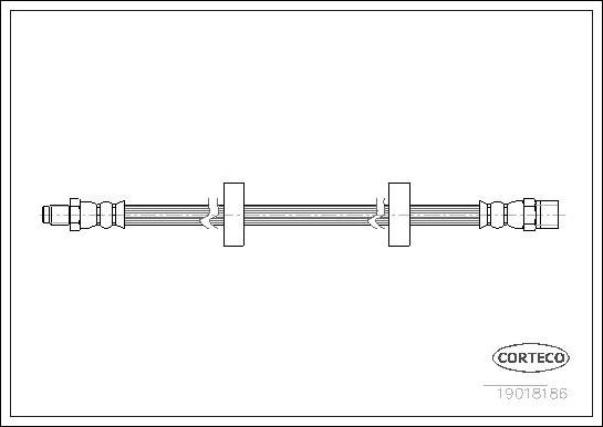 Corteco 19018186 - Brake Hose www.parts5.com