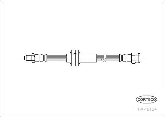 Corteco 19018134 - Furtun frana www.parts5.com