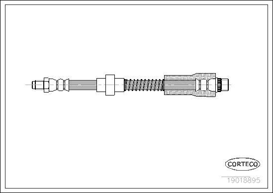 Corteco 19018895 - Тормозной шланг www.parts5.com