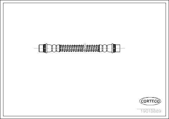 Corteco 19018889 - Brake Hose www.parts5.com