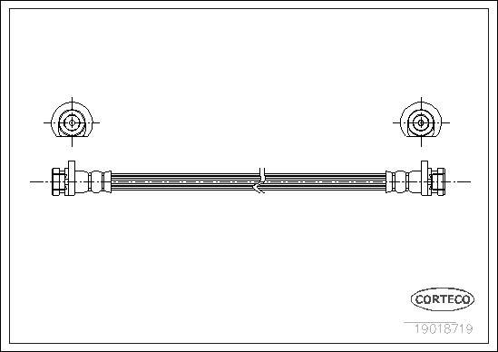 Corteco 19018719 - Furtun frana www.parts5.com