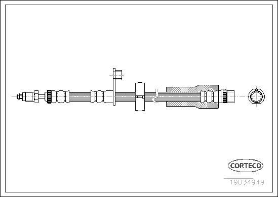 Corteco 19034949 - Brzdová hadica www.parts5.com