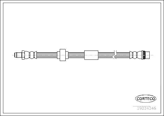 Corteco 19034346 - Brzdová hadica www.parts5.com