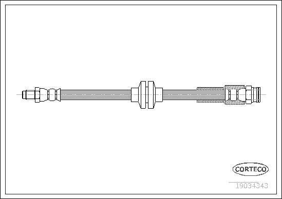 Corteco 19034343 - Tubo flexible de frenos www.parts5.com