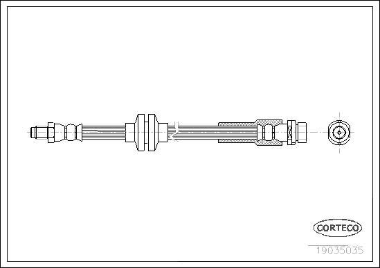 Corteco 19035035 - Спирачен маркуч www.parts5.com