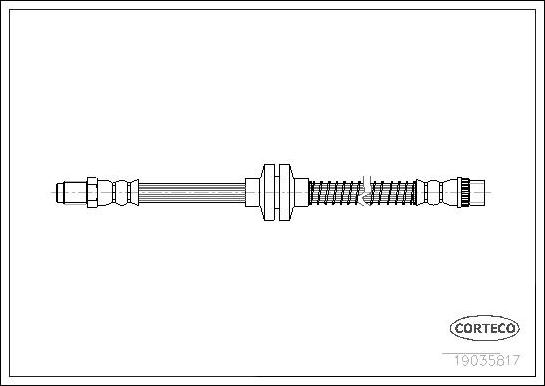 Corteco 19035817 - Спирачен маркуч www.parts5.com