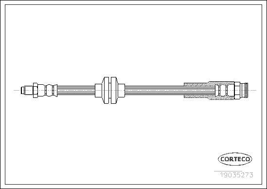 Corteco 19035273 - Tubo flexible de frenos www.parts5.com