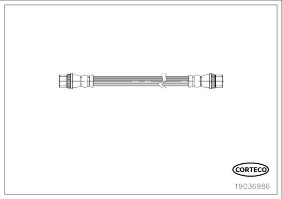 Corteco 19036986 - Ελαστικός σωλήνας φρένων www.parts5.com