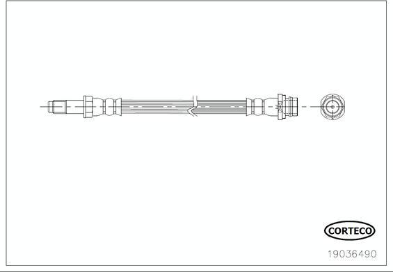 Corteco 19036490 - Brake Hose www.parts5.com