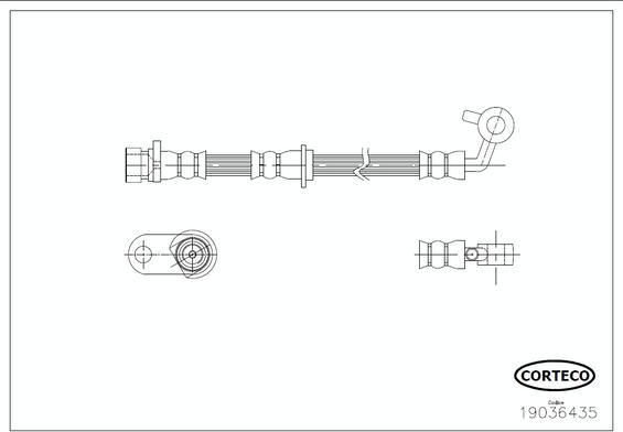 Corteco 19036435 - Fékcső www.parts5.com