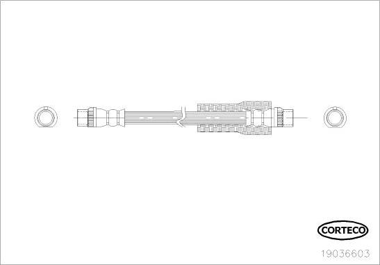 Corteco 19036603 - Brake Hose www.parts5.com