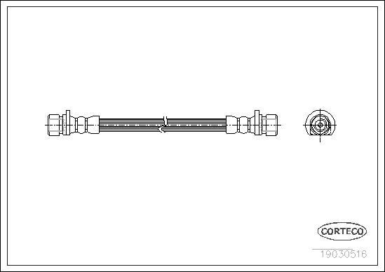 Corteco 19030516 - Flexible de frein www.parts5.com