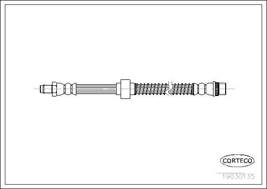 Corteco 19030135 - Zavorna cev www.parts5.com