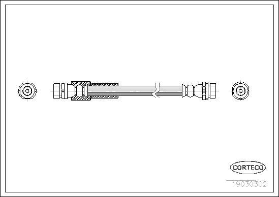 Corteco 19030302 - Zavorna cev www.parts5.com