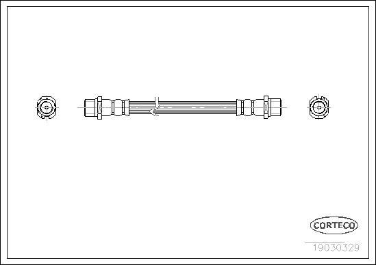 Corteco 19030329 - Furtun frana www.parts5.com