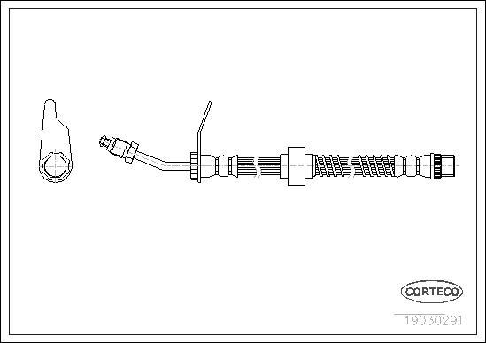 Corteco 19030291 - Furtun frana www.parts5.com