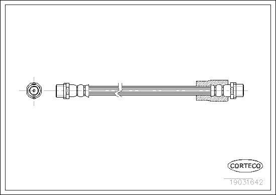 Corteco 19031642 - Brake Hose parts5.com