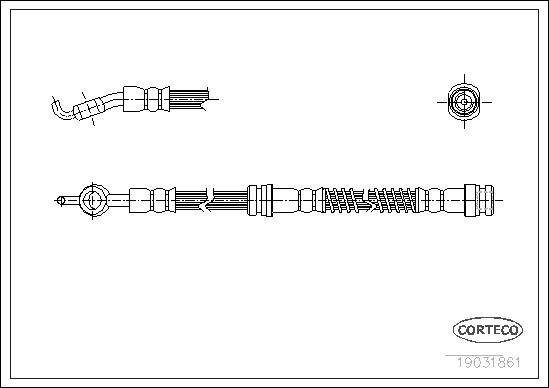 Corteco 19031861 - Brake Hose www.parts5.com