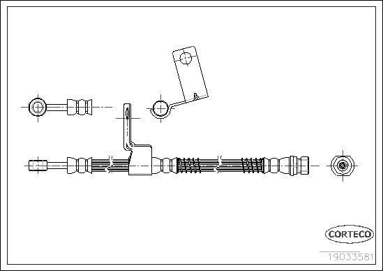 Corteco 19033581 - Brake Hose www.parts5.com