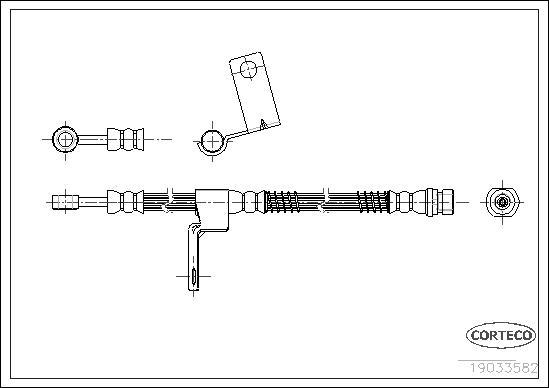 Corteco 19033582 - Brake Hose www.parts5.com