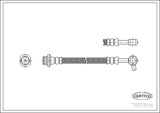 Corteco 19033030 - Tubo flexible de frenos parts5.com