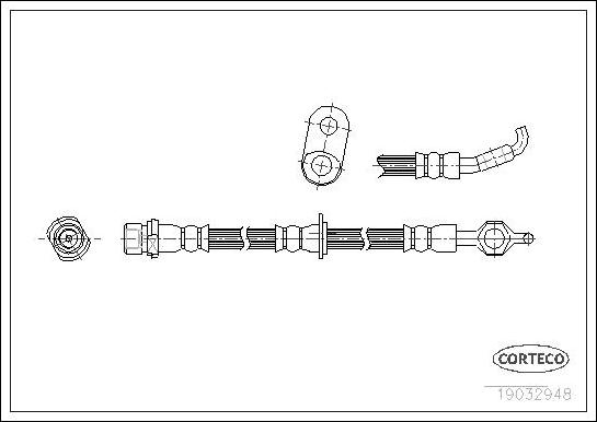 Corteco 19032948 - Tubo flexible de frenos www.parts5.com