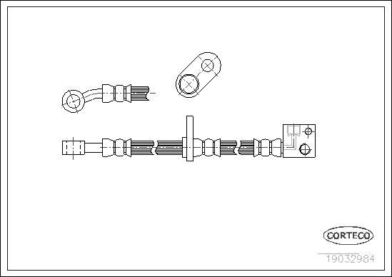 Corteco 19032984 - Fren hortumu www.parts5.com