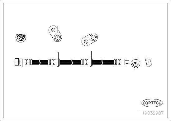 Corteco 19032987 - Furtun frana www.parts5.com