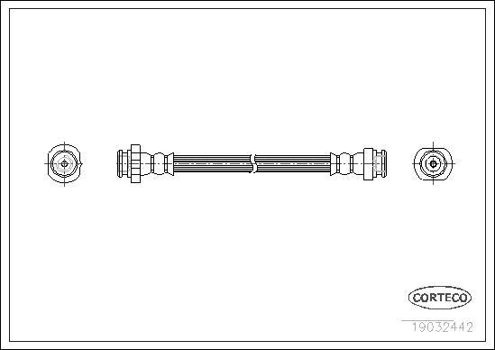 Corteco 19032442 - Brake Hose www.parts5.com