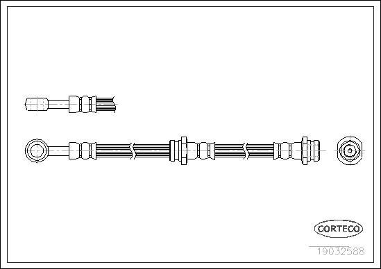 Corteco 19032588 - Тормозной шланг www.parts5.com